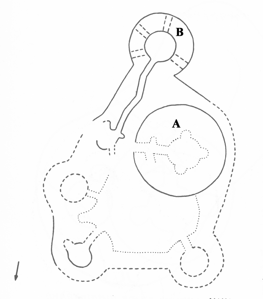 Planimetria generica del Bau Mendula
