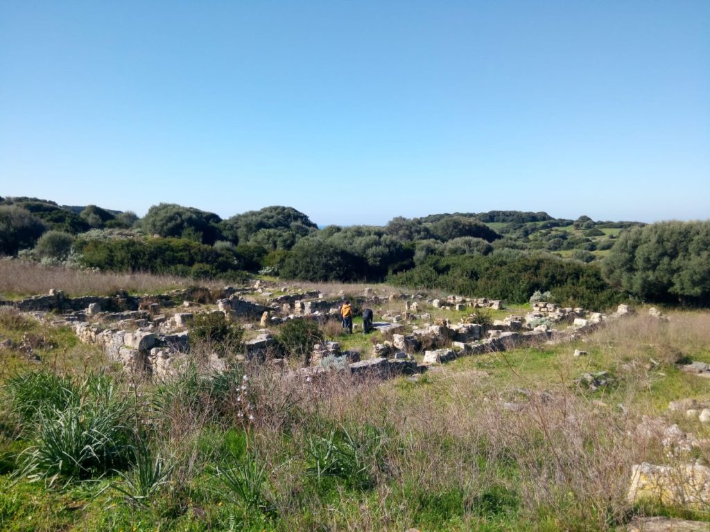 Vista del complesso archeologico di Cornus Columbaris