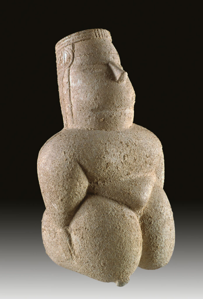 Statuetta femminile rinvenuta nella tomba 386  (fonte Museo di Cabras)