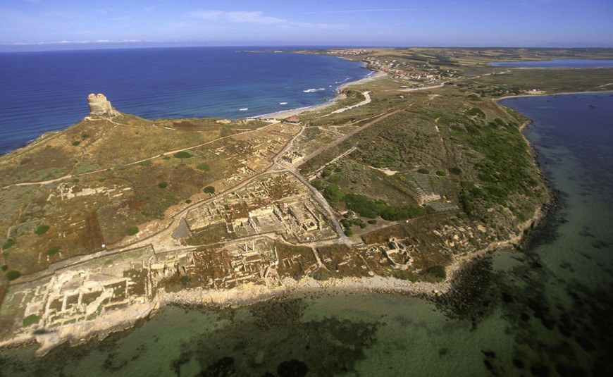 Veduta aerea di Tharros (fonte: Tharros Sardegna)